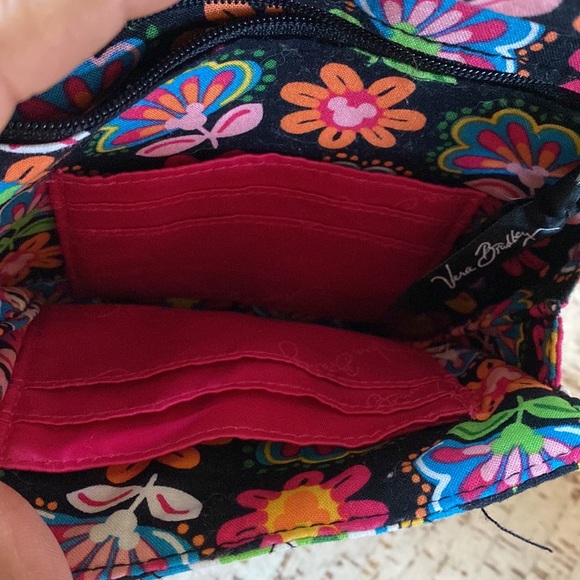 Vera Bradley Disney Parks Midnight with Mickey mini hipster crossbody with pin! - Picture 6 of 8